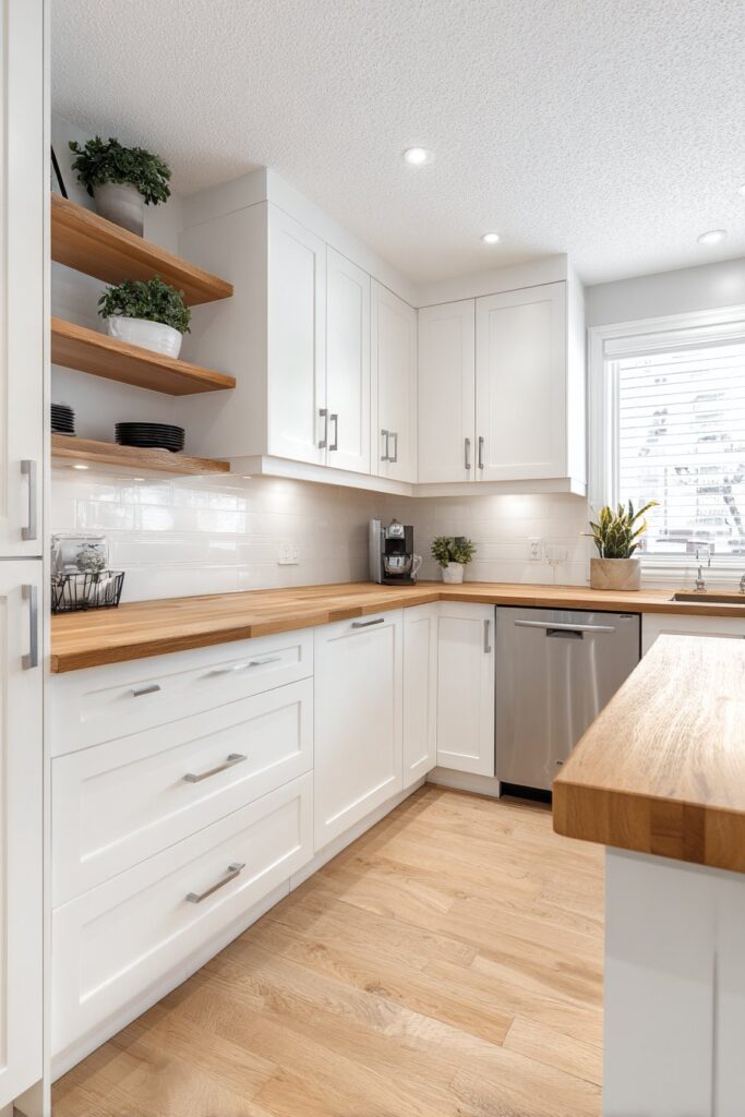 Classic White Shaker Kitchen with Vertical Storage Excellence