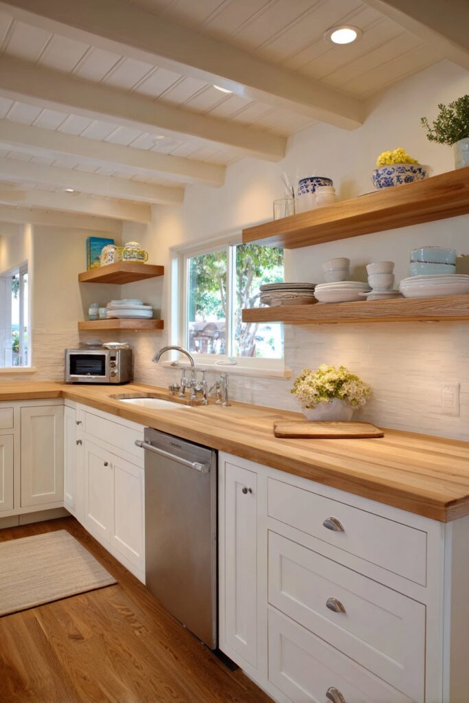 Classic White Shaker Kitchen with Vertical Storage Excellence