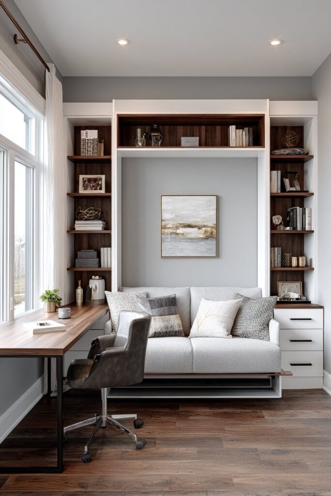 The Transformative Murphy Bed Bedroom with Integrated Home Office