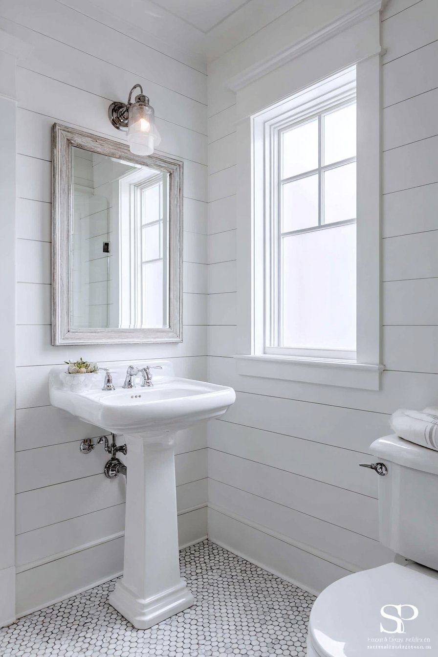 CLASSIC COASTAL WHITE SHIPLAP RETREAT