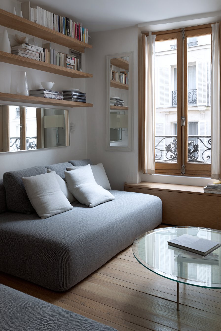 Contemporary Grey Linen Sectional Sanctuary