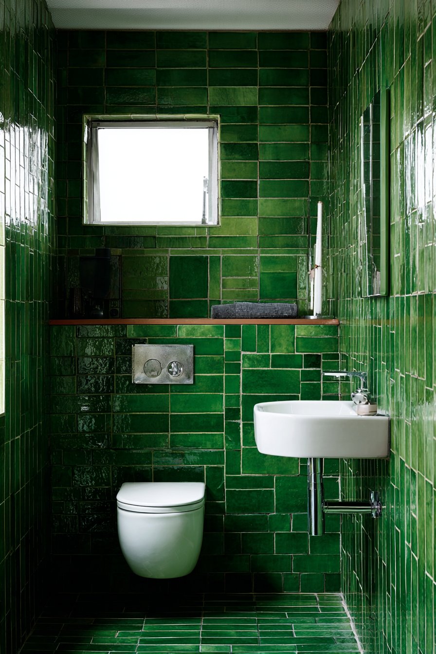 Sage Green Subway Tile Sanctuary