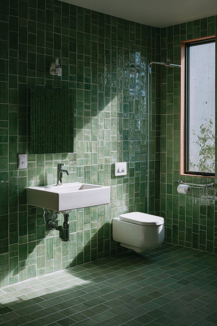 Sage Green Subway Tile Sanctuary