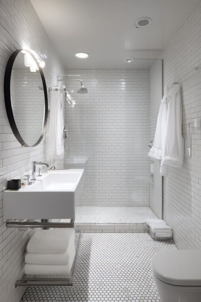 Wet Room Openness and Material Continuity