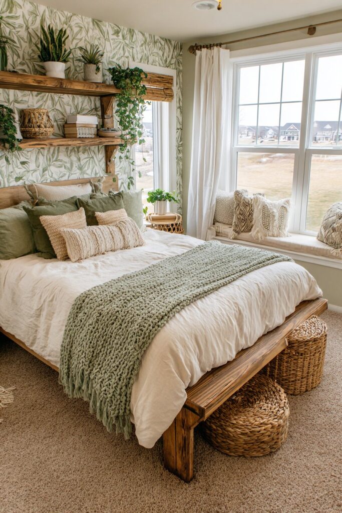 Biophilic Nature Retreat with Organic Serenity