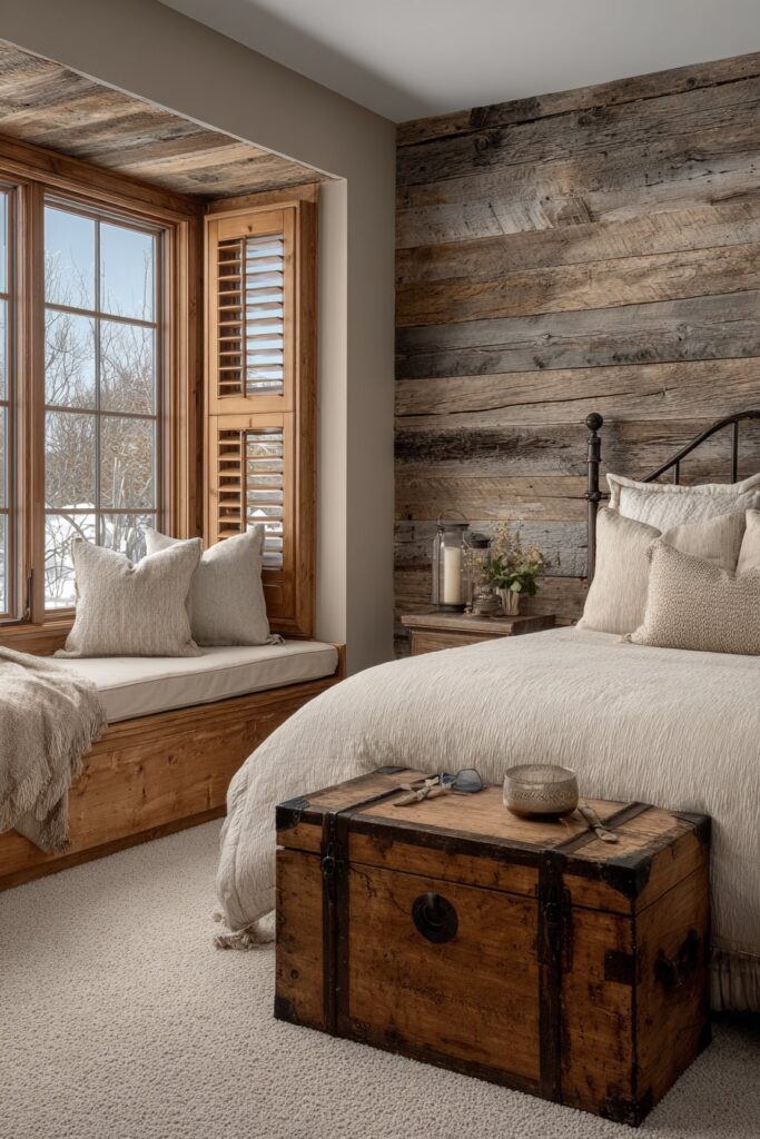 Rustic Farmhouse Character-Rich Master Bedroom