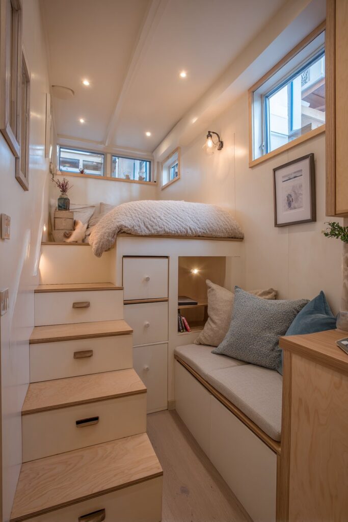 The Elevated Living Solution with Lofted Sleeping Platform