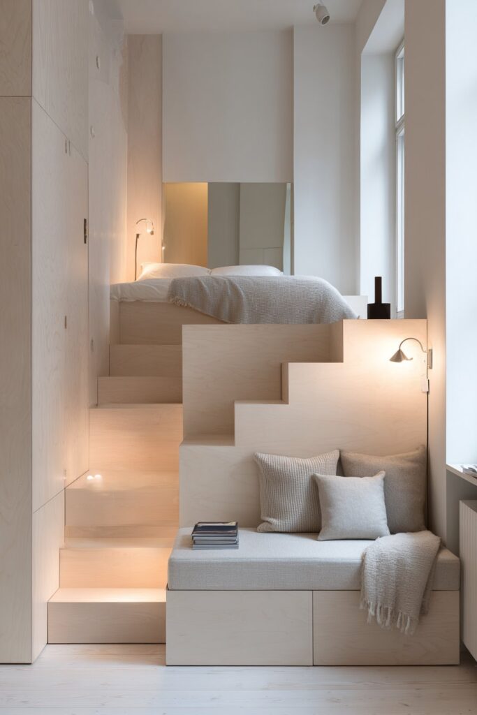 The Elevated Living Solution with Lofted Sleeping Platform