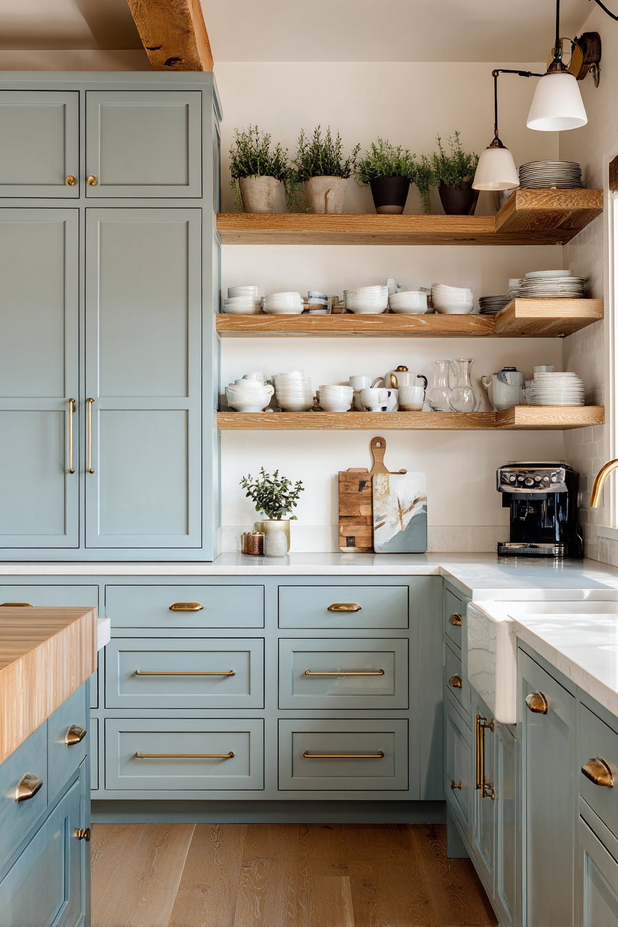 Transitional Two-Tone Powder Blue Charm