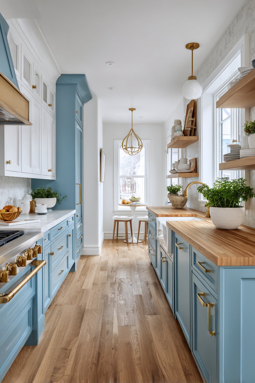 Transitional Two-Tone Powder Blue Charm