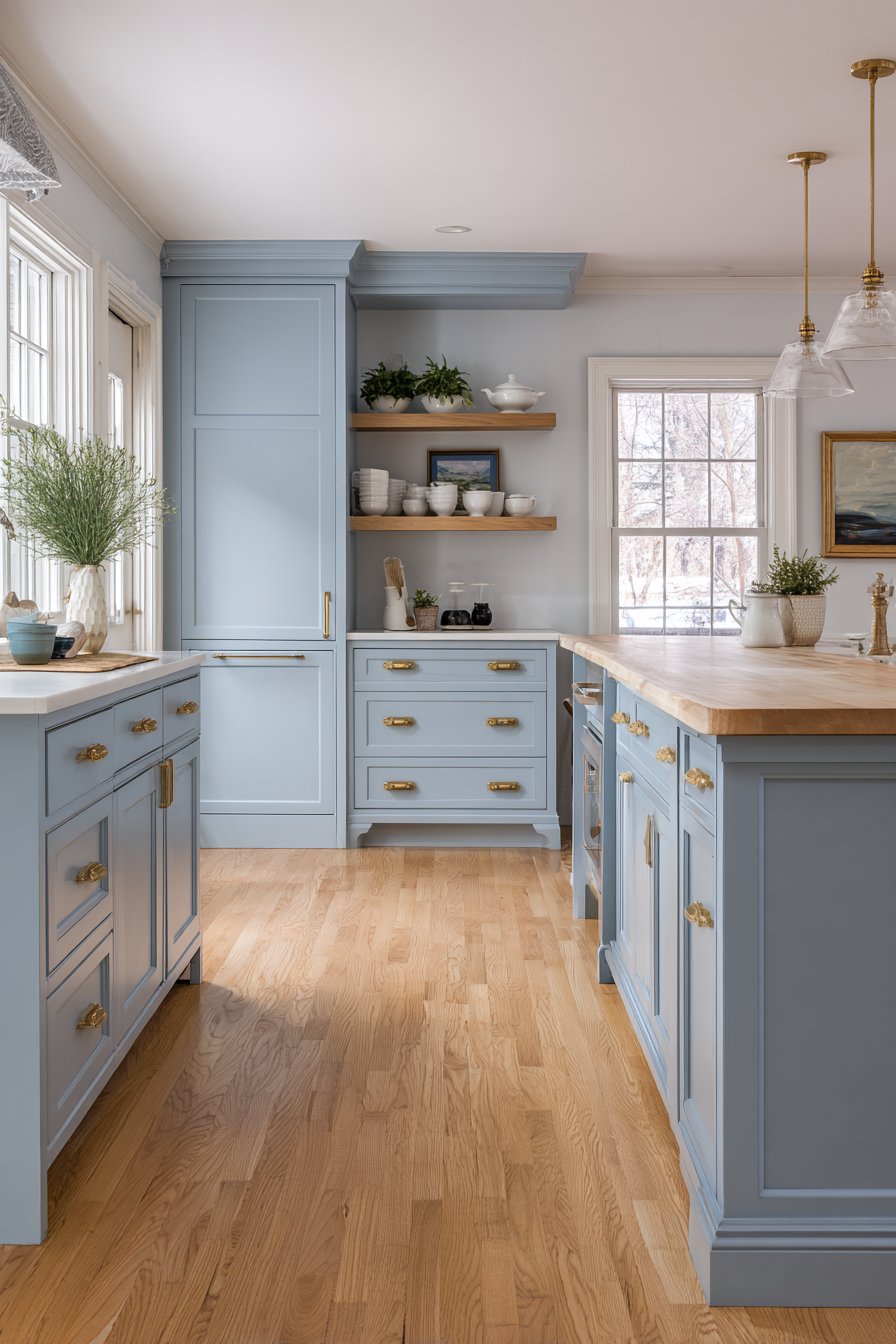 Transitional Two-Tone Powder Blue Charm