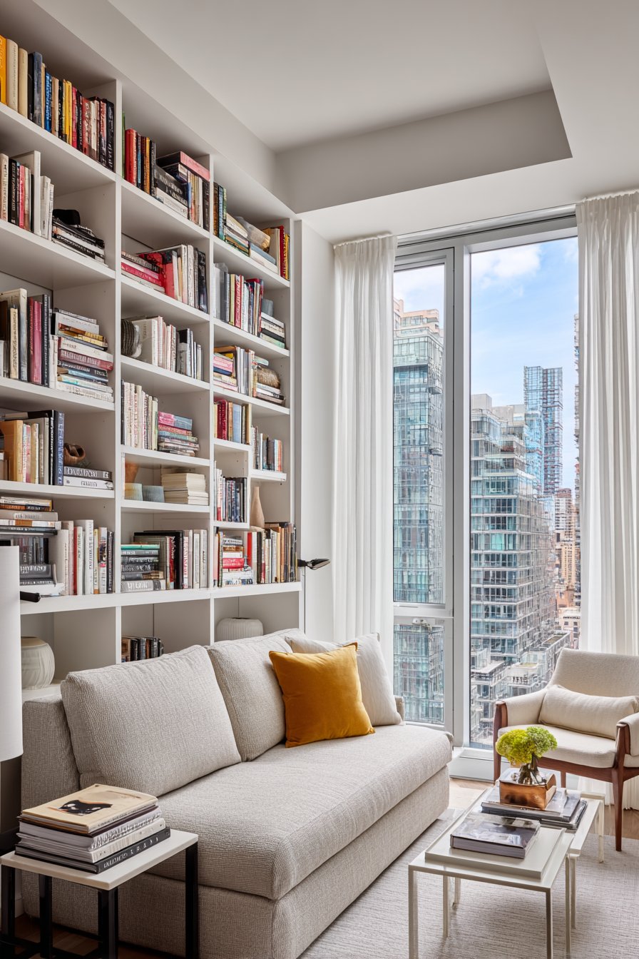 Multifunctional Beige Haven with Smart Storage