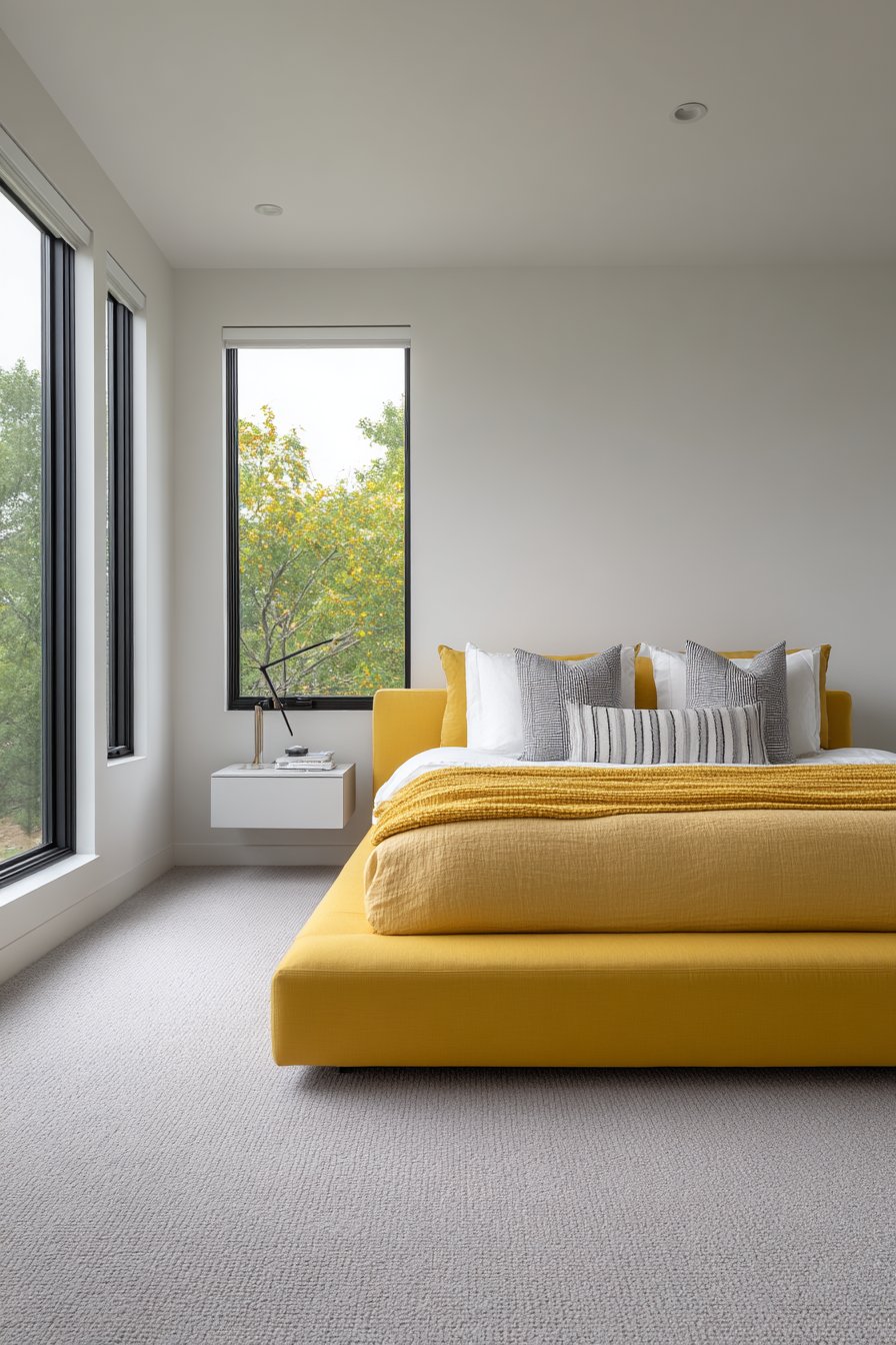 Modern Minimalist Mustard Statement