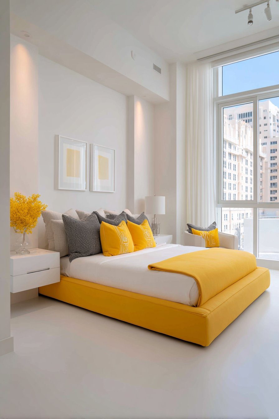 Modern Minimalist Mustard Statement