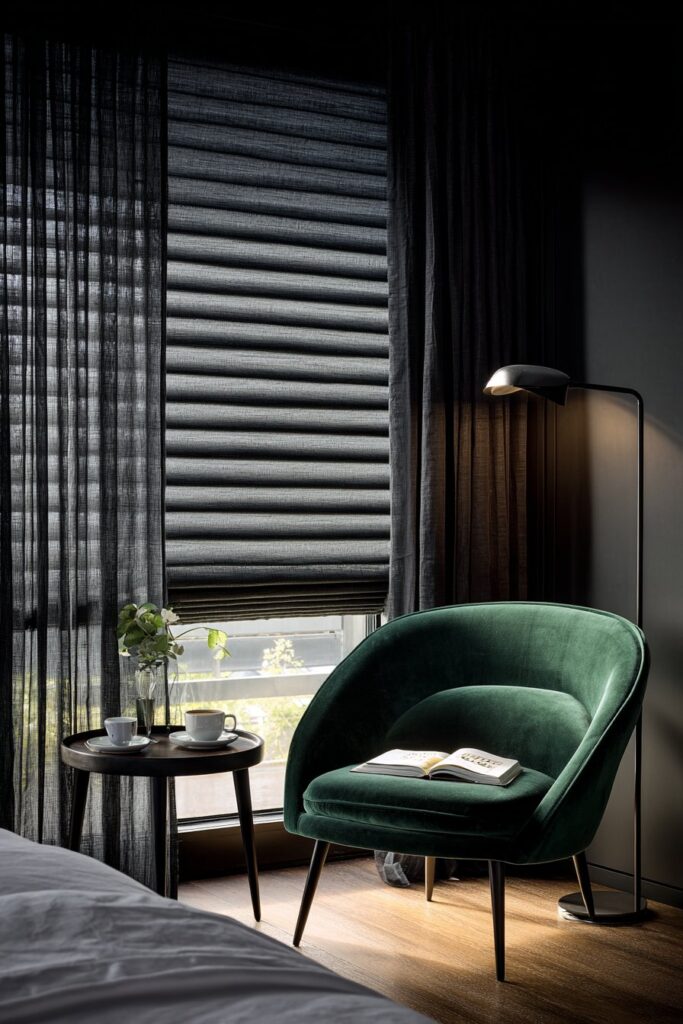 Forest Green Reading Nook Sanctuary