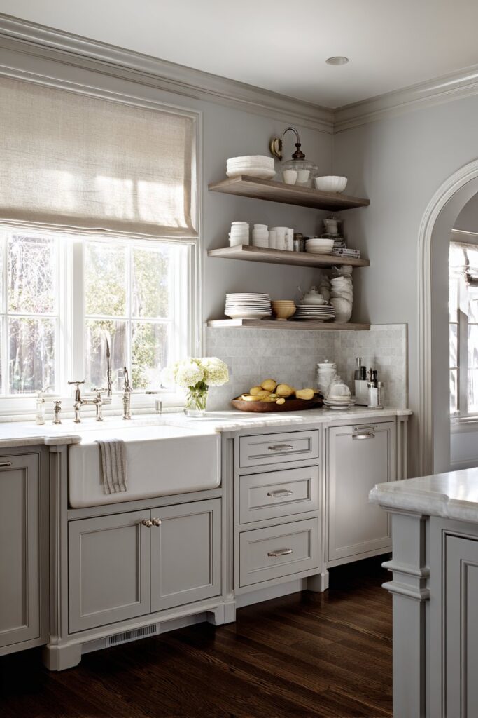 Graceful Traditional Kitchen with Butler's Pantry