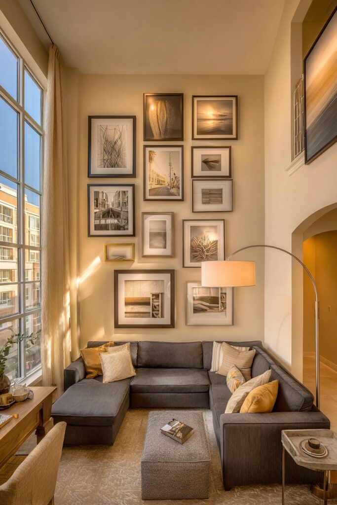 Statement Gallery Wall Reaching Skyward