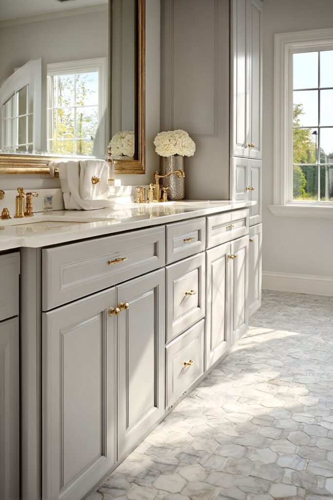 Elegant Double Vanity with Shaker Style