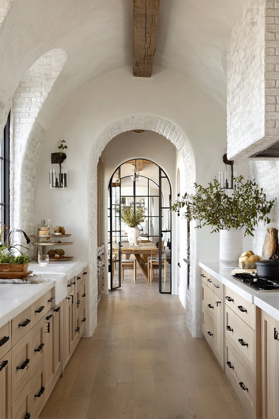 Scandinavian-Style Wide Archway Connection