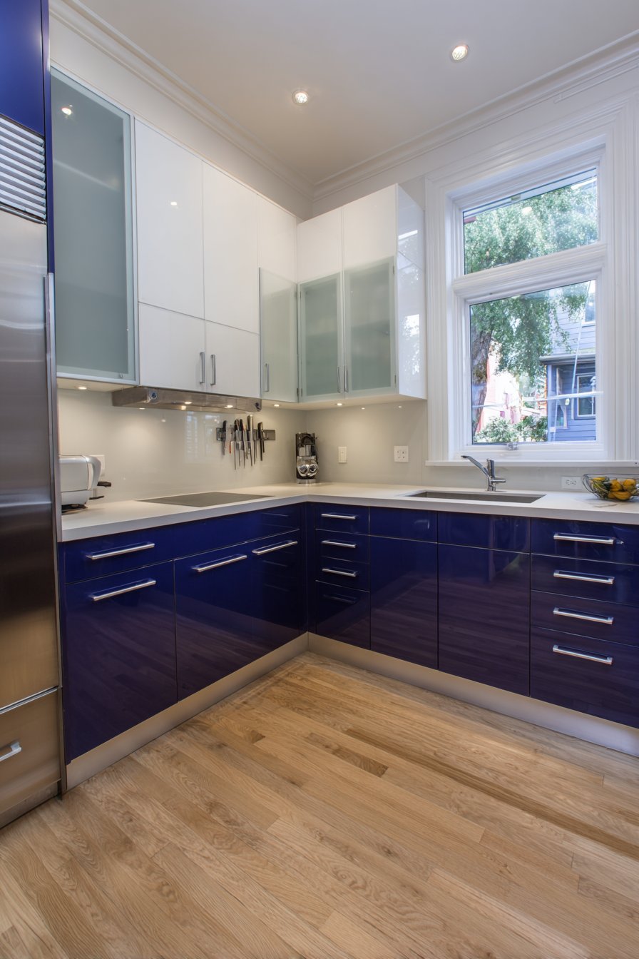 Navy Blue L-Shaped Innovation with Fold-Down Flexibility