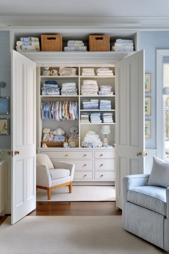 Organized Master Bedroom with Custom Storage