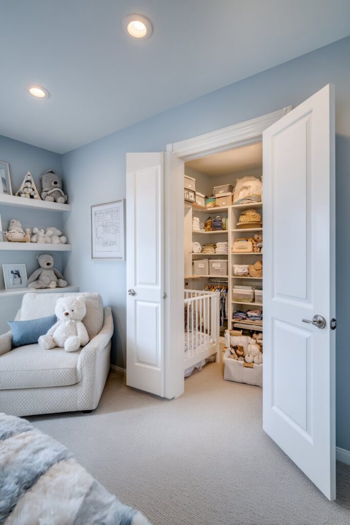 Organized Master Bedroom with Custom Storage