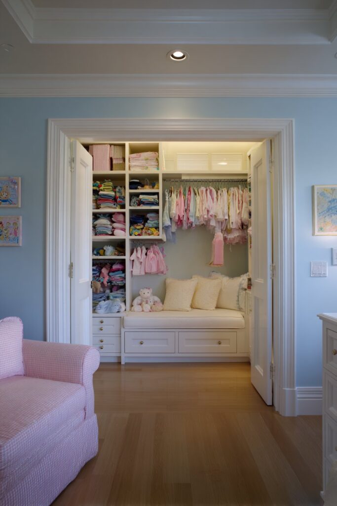 Organized Master Bedroom with Custom Storage