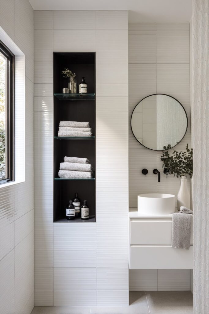 Recessed Storage and Angular Efficiency