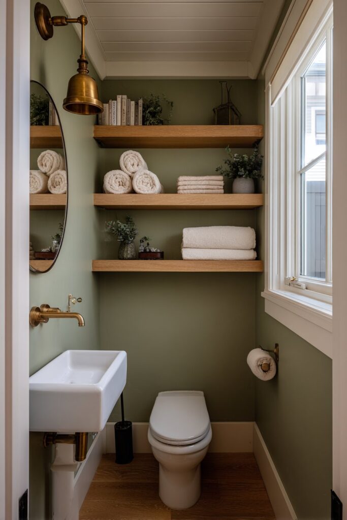 Compact Bathroom with Clever Storage