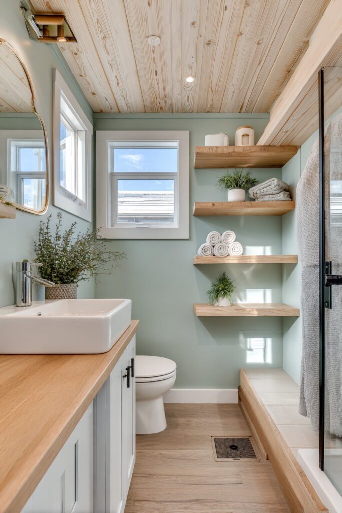 Compact Bathroom with Clever Storage