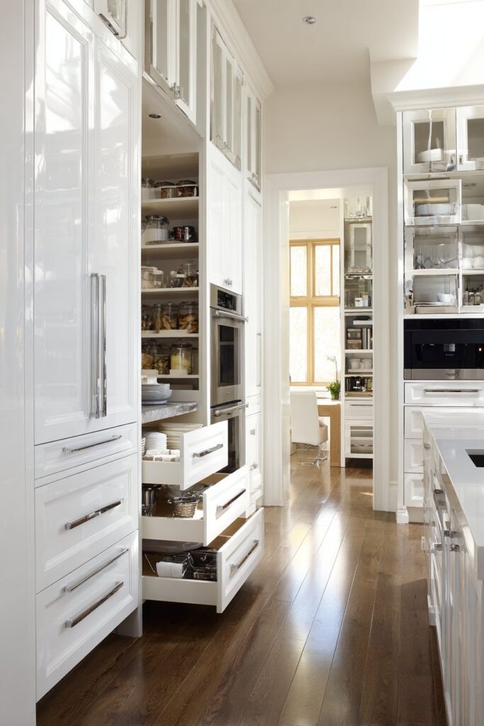 Efficient Galley Kitchen with Space-Multiplying Features