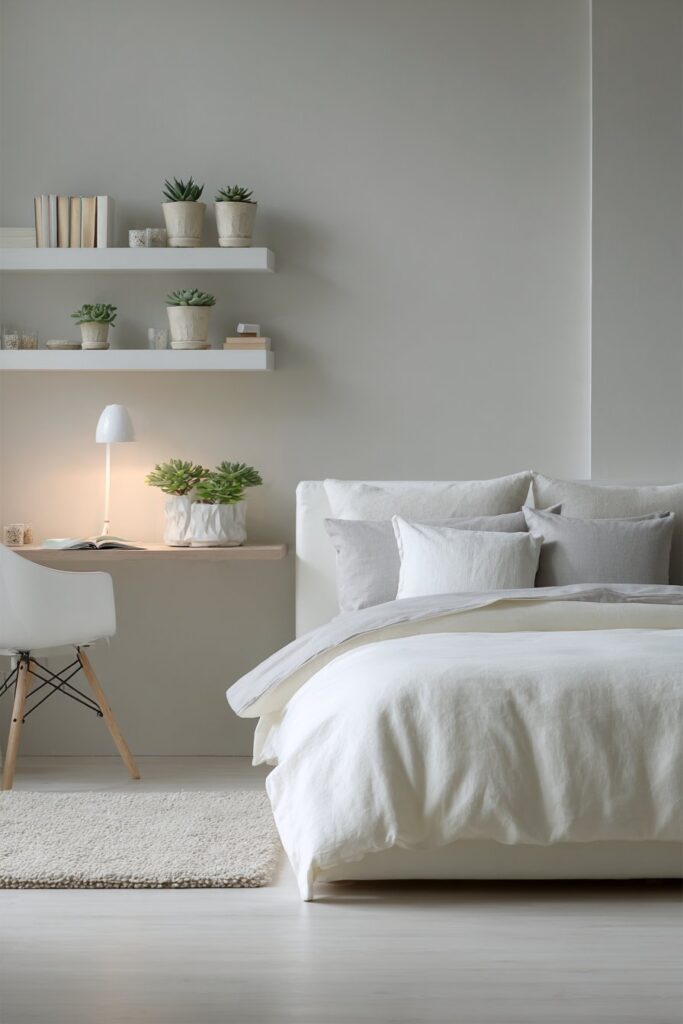 Minimalist Scandinavian Serenity with Functional Beauty