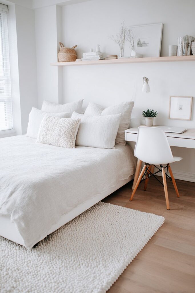 Minimalist Scandinavian Serenity with Functional Beauty