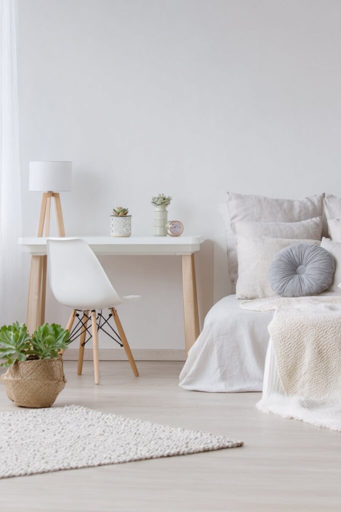 Minimalist Scandinavian Serenity with Functional Beauty