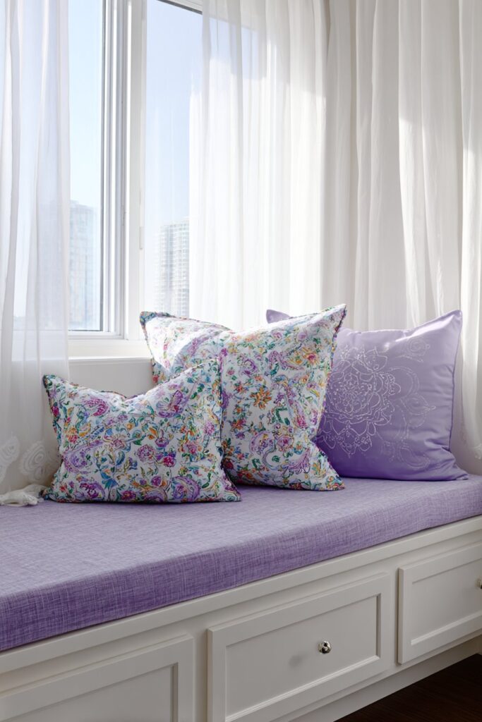 Custom Window Seat with Integrated Storage Solutions