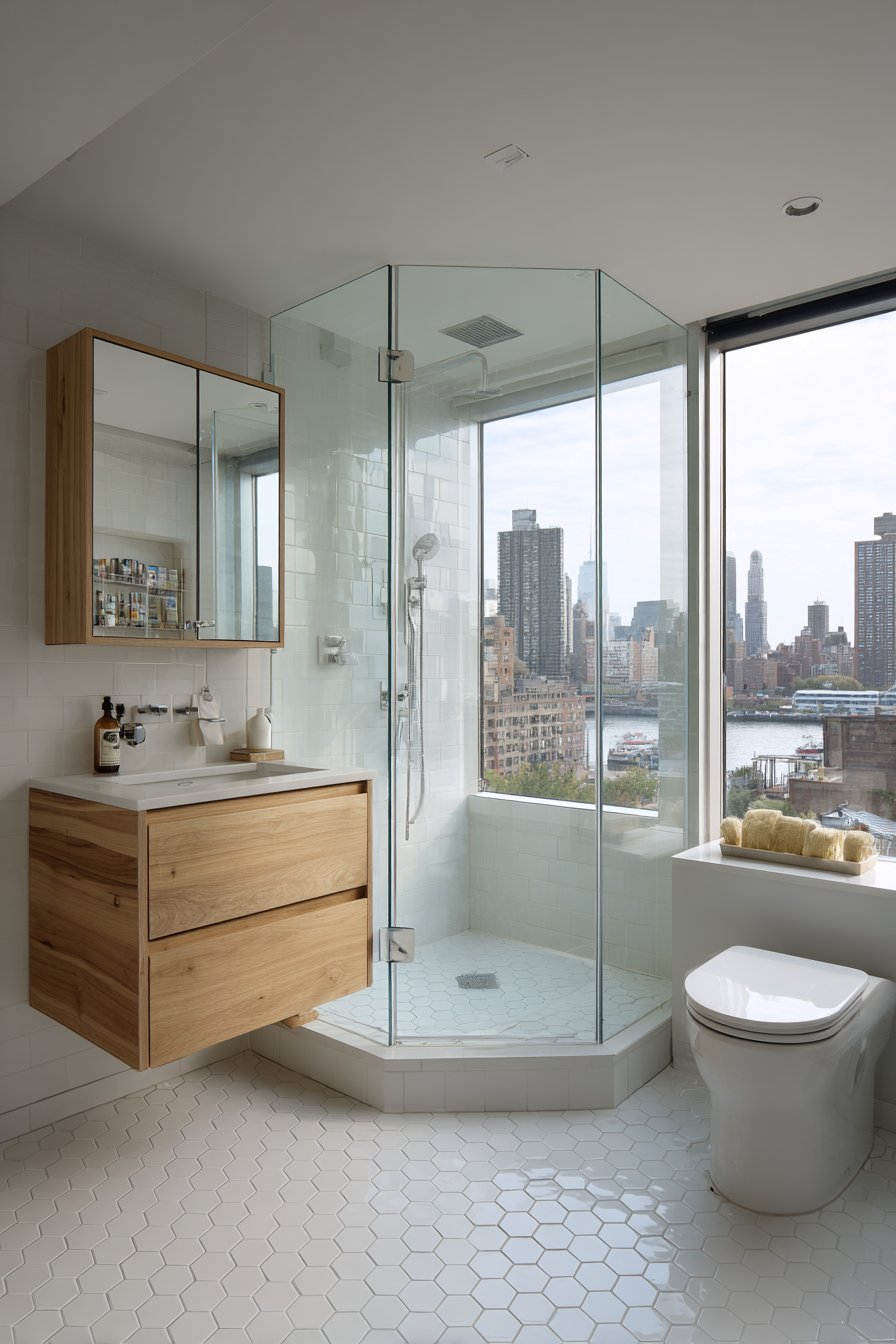 The Bathroom Where Transparency Creates Space