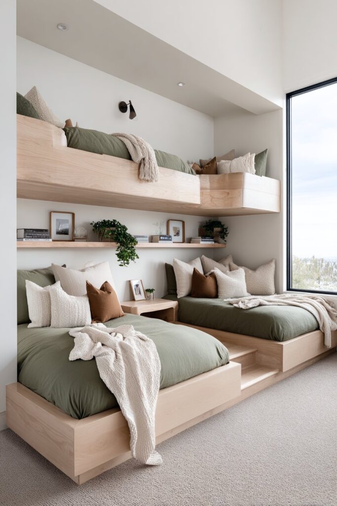 Scandinavian-Inspired Shared Children's Space