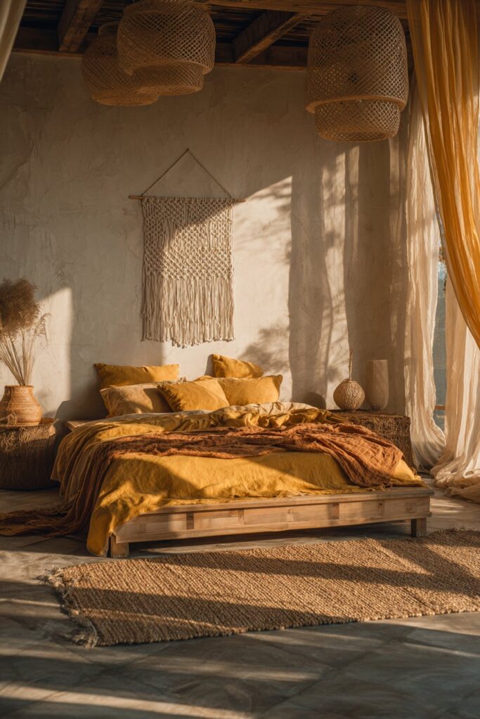 Scandinavian-Bohemian Fusion with Natural Materials