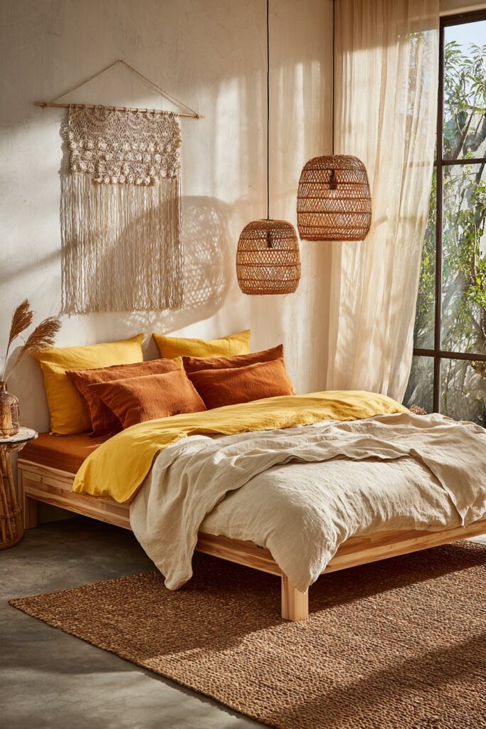 Scandinavian-Bohemian Fusion with Natural Materials