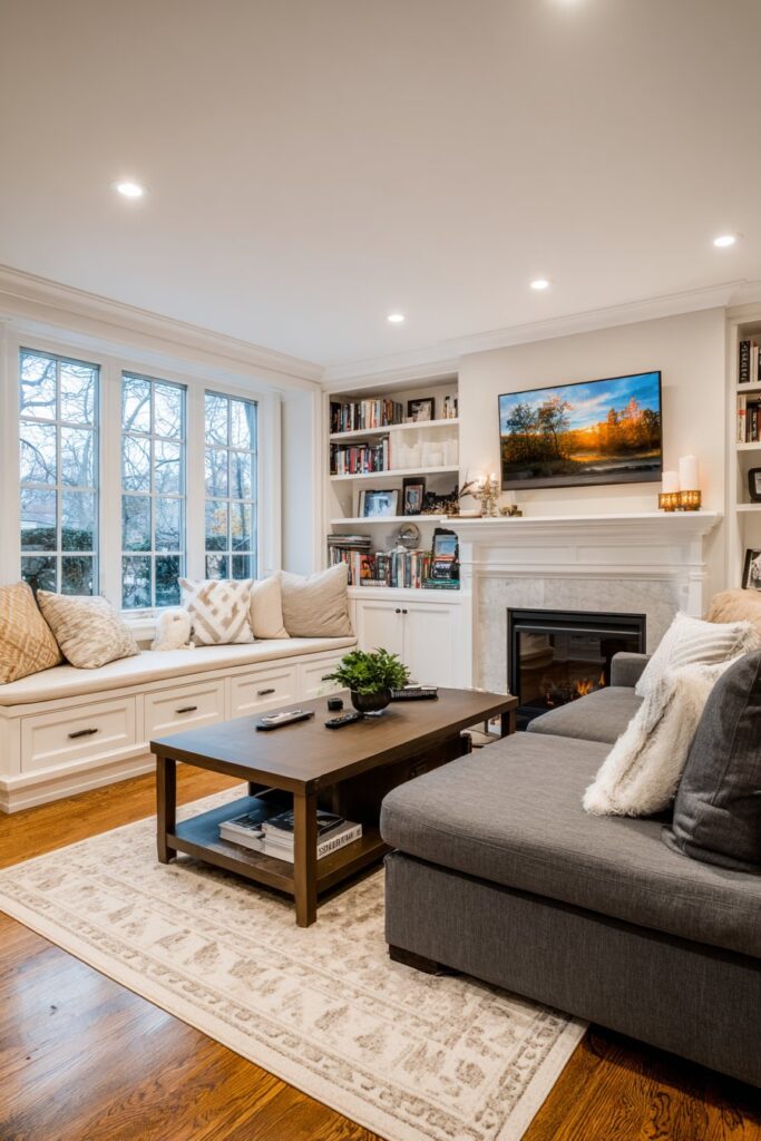 Built-In Storage Brilliance with Functional Elegance