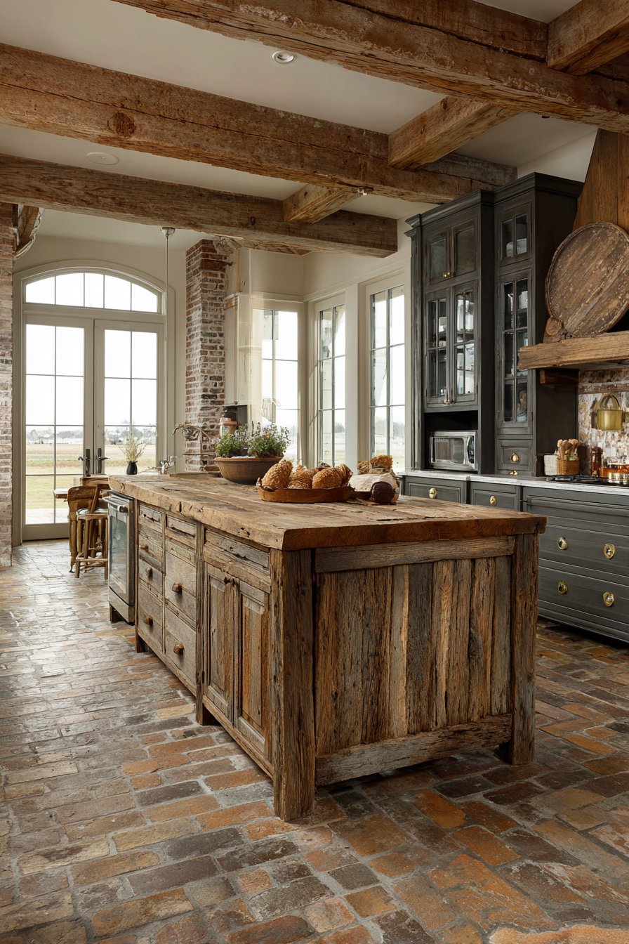 Rustic Farmhouse Kitchen with Weathered Oak Character