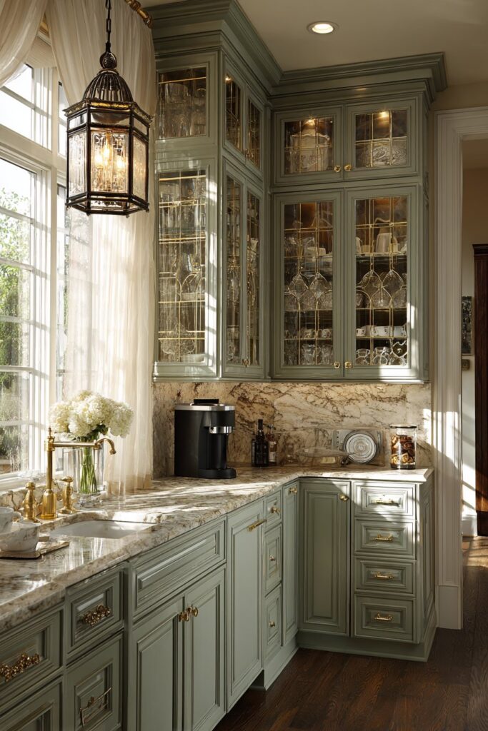 Sophisticated Beverage Station and Mixed Metals