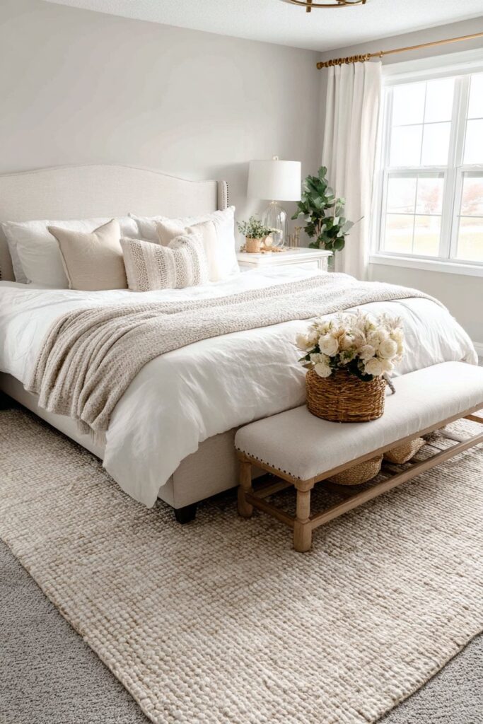 Transitional Style Family-Friendly Master Suite