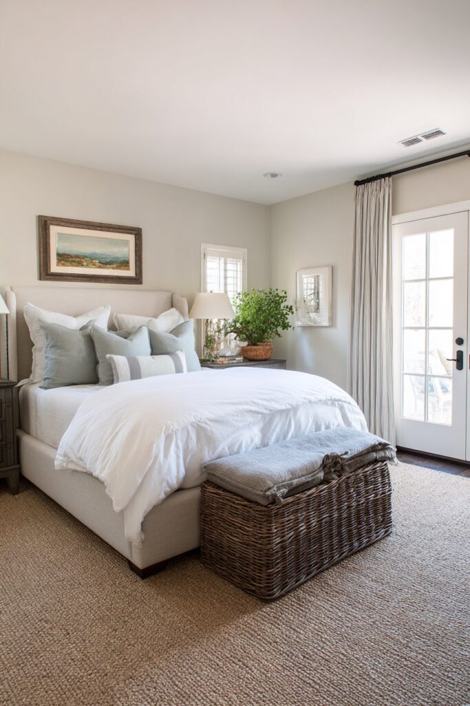 Transitional Style Family-Friendly Master Suite