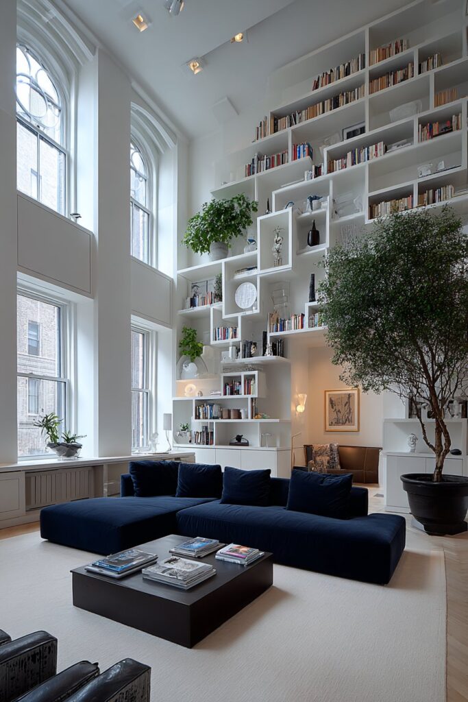 Compact Space with Vertical Storage Solutions