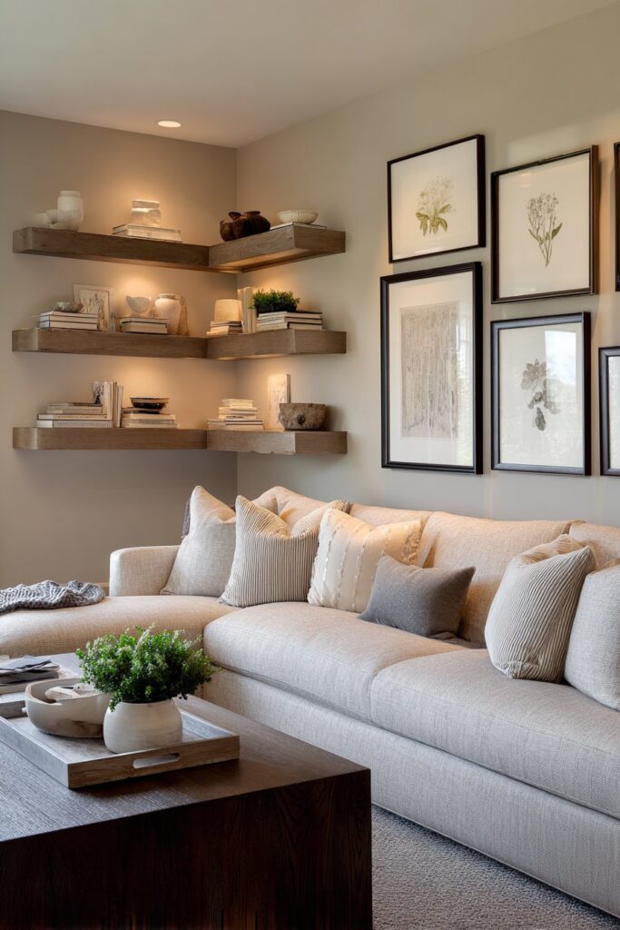 Transitional Gallery Wall Effect