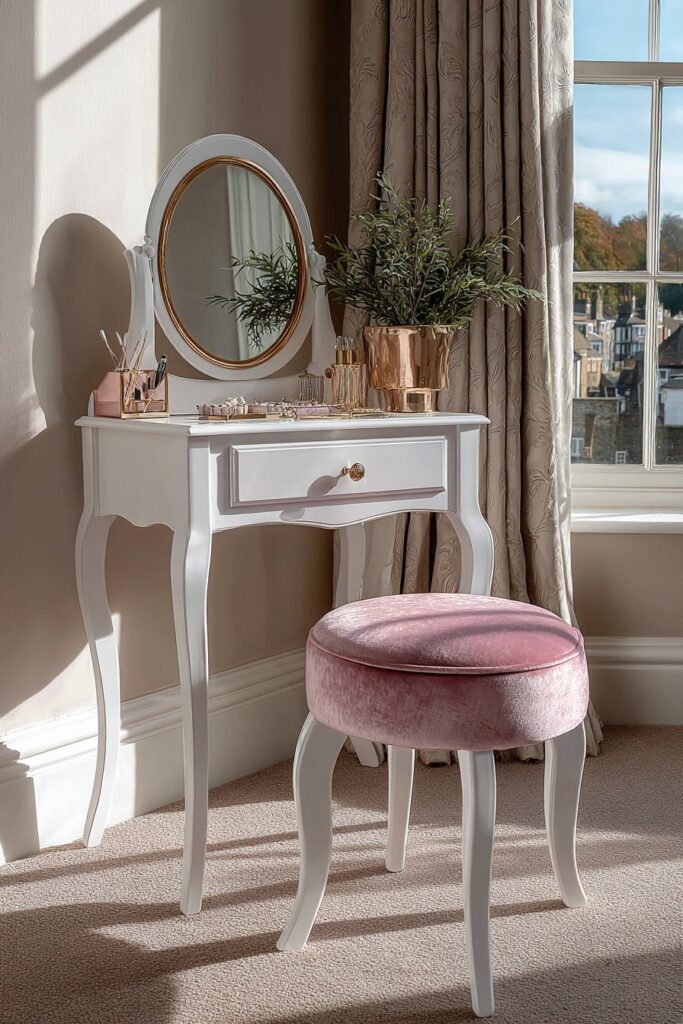 Elegant Vanity Area for Morning Routines and Self-Care