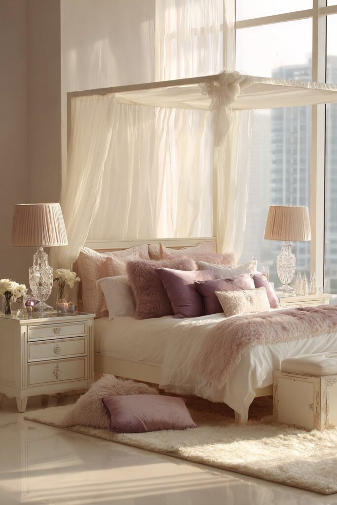Dreamy Canopy Bed Centerpiece