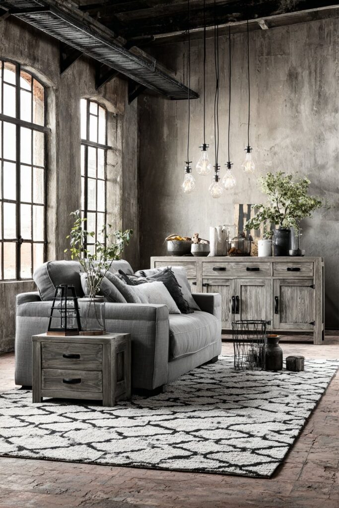 Industrial Urban Edge with Raw Materials