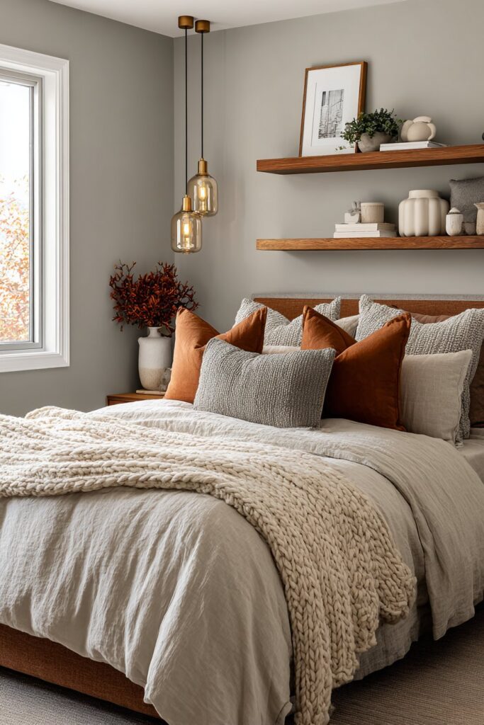 Modern Platform Bed with Layered Textile Comfort